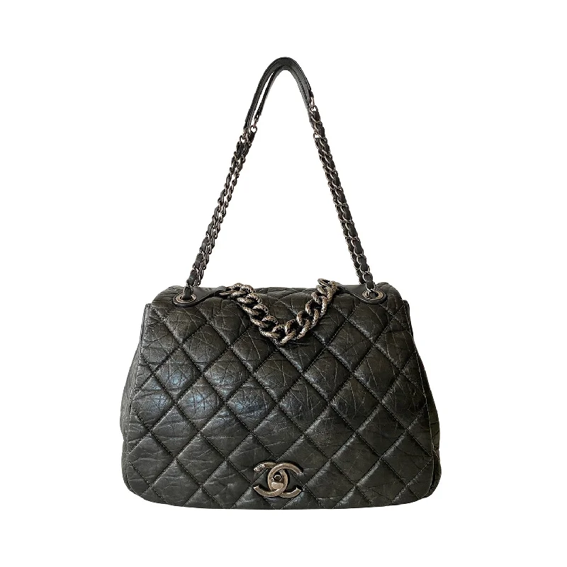 Chanel All - Match Handbag for Versatile StylingChanel Crumpled Quilted CC Flap Bag