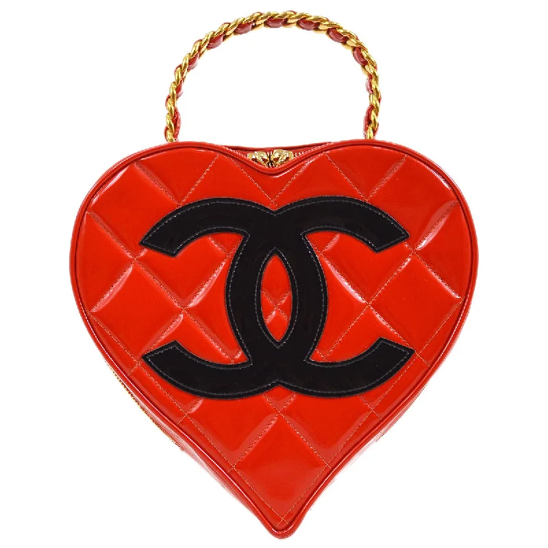 Chanel Chain Strap Handbag for Everyday UseCHANEL * 1995 Heart Vanity Handbag 63825