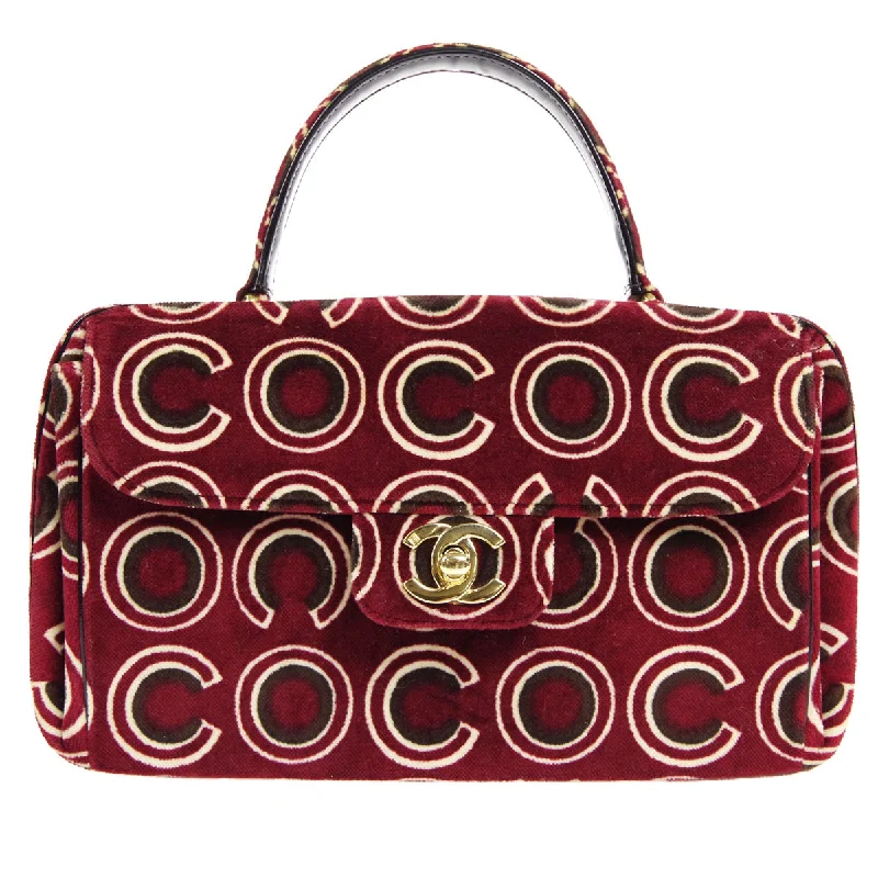 Chanel Limited Edition Handbag for CollectorsCHANEL 2001-2003 COCO Handbag Bordeaux Velvet 26588