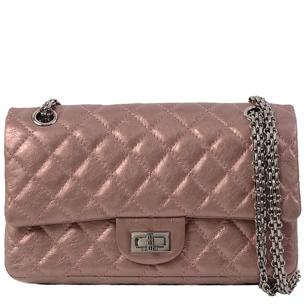 Chanel Black Handbag for Business MeetingsChanel Around 2008 Made 2.55 Chain Shoulder Bag 23Cm Metallic Mauve Pink