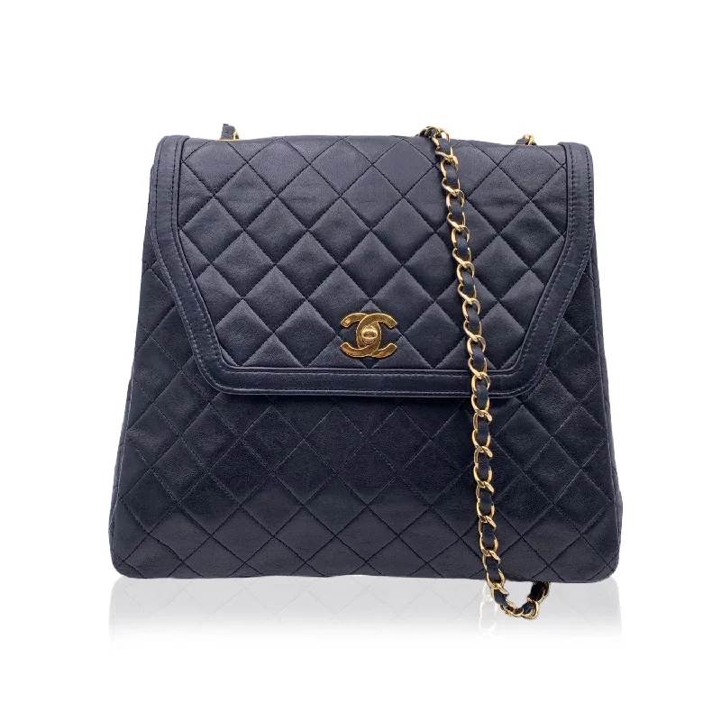 Chanel Classic Flap Bag for Evening PartyChanel Vintage Black Quilted Trapeze Flap Shoulder Bag with Wallet