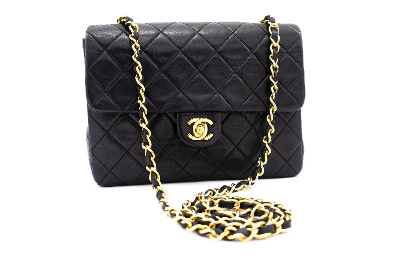 Chanel All - Match Handbag for Versatile StylingCHANEL Mini Square Small Chain Shoulder Bag Crossbody Black Quilt k83