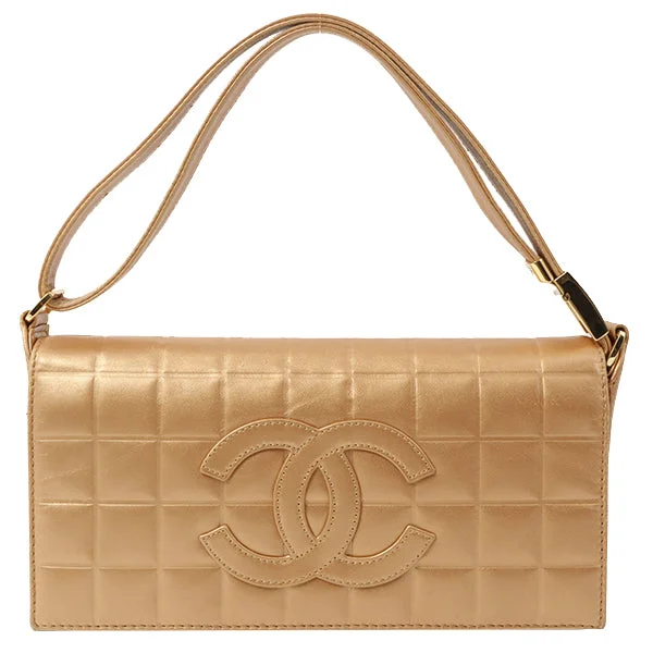 Chanel New Arrival Handbag with Gold HardwareChanel 2002 Made Big Coco Mark Stitch 2 Way Bag Bronze