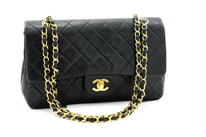 Chanel Chain Strap Handbag for Everyday UseCHANEL 2.55 Double Flap Chain Shoulder Bag Black Lambskin Handbag h50