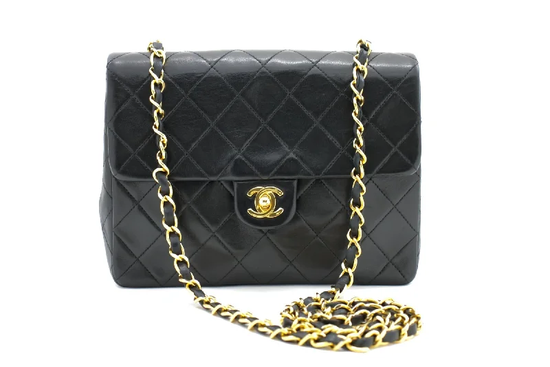 Chanel Classic Flap Bag for Evening PartyCHANEL Mini Square Small Chain Shoulder Bag Crossbody Black Quilt g36