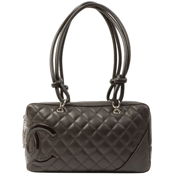 Chanel Lightweight Handbag for Daily ErrandsChanel Around 2007 Made Cambon Boston Bag Dark Brown