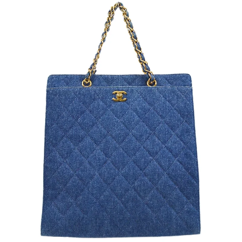 Chanel Colorful Handbag for Spring OutfitsCHANEL 1997-1999 Chain Hand Tote Bag Indigo Denim AK25810j