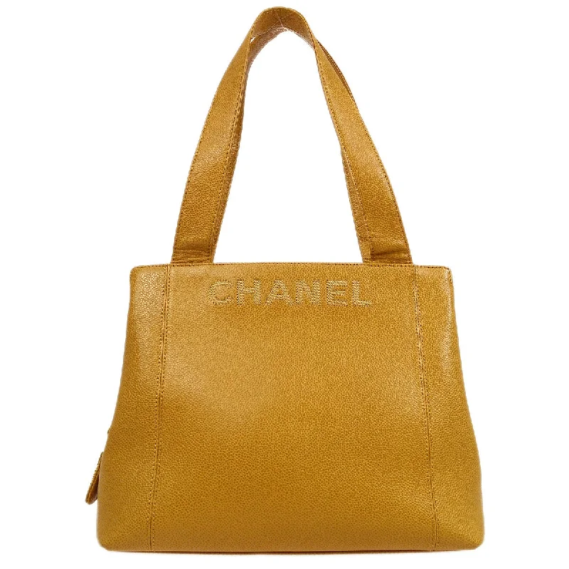 Chanel Black Handbag for Business MeetingsCHANEL 1997-1999 Beige Caviar Tote 02662