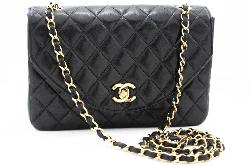 Chanel Classic Flap Bag for Evening PartyCHANEL Half Moon Chain Shoulder Bag Crossbody Black Quilted Flap j18