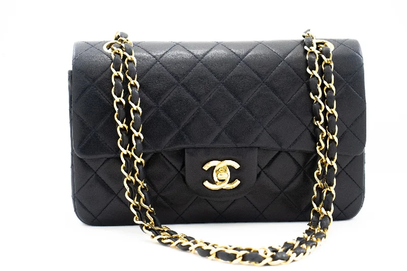 Chanel Chain Strap Handbag for Everyday UseCHANEL Classic Double Flap 9" Chain Shoulder Bag Navy Lambskin g71