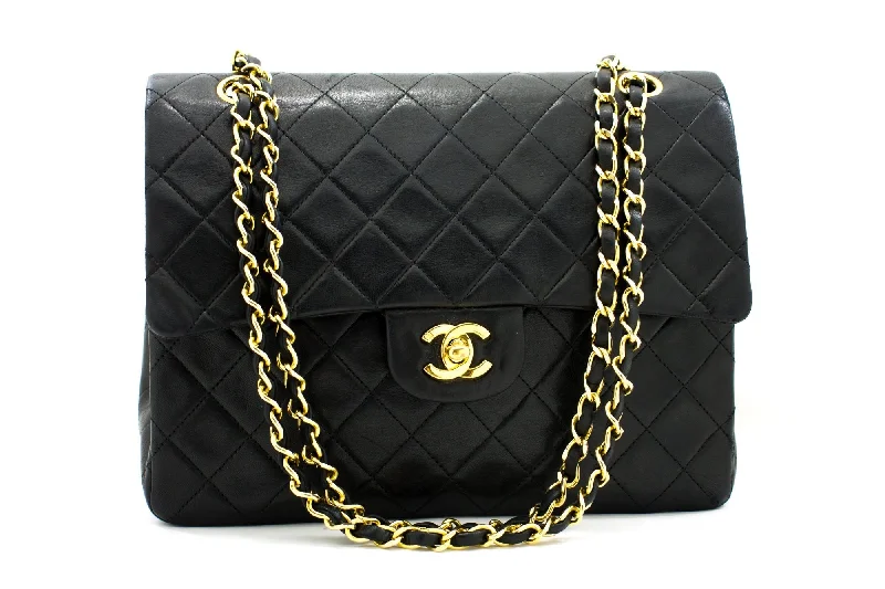 Chanel Colorful Handbag for Spring OutfitsCHANEL 2.55 Double Flap Square Chain Shoulder Bag Black Lambskin i14