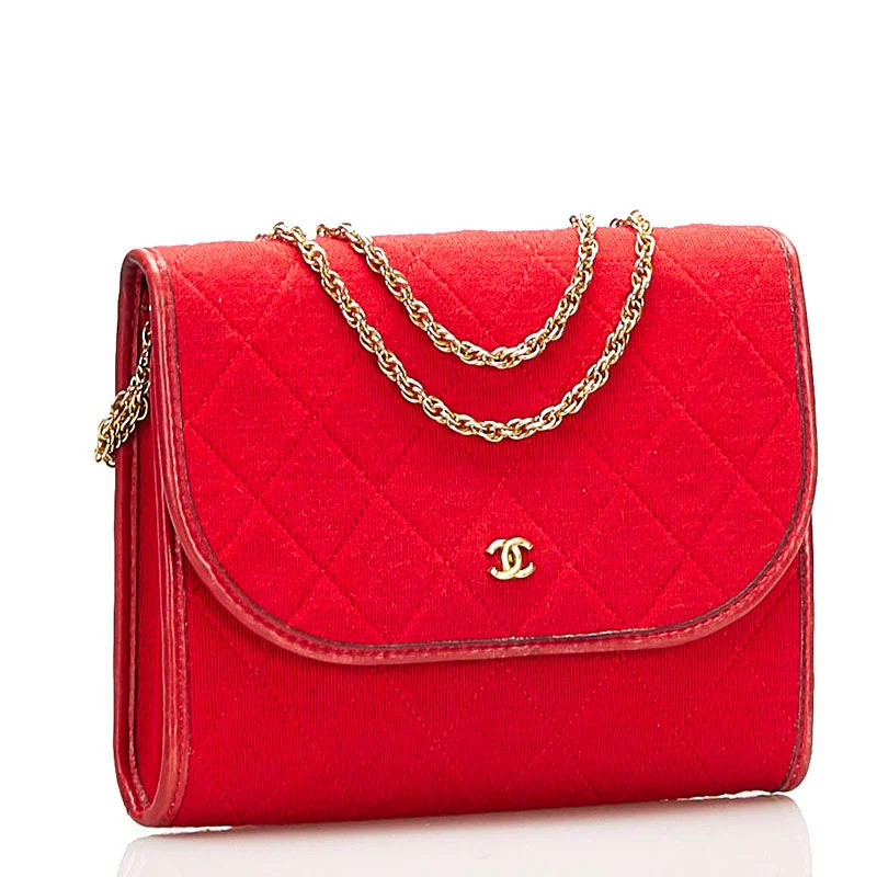 Chanel Vintage Inspired Handbag for Retro LoversChanel Quilted CC Cotton Flap Bag Cotton Shoulder Bag in Good condition