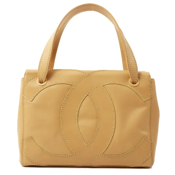 Chanel All - Match Handbag for Versatile StylingChanel Around 2004 Made Big Cc Mark Stitch Handbag Beige