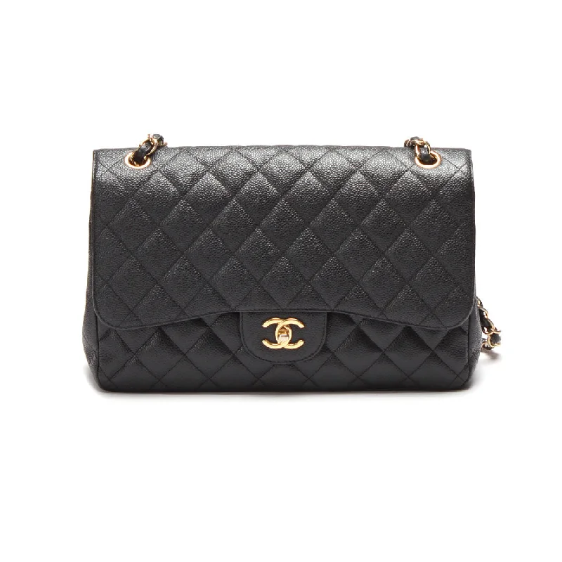 Chanel All - Match Handbag for Versatile StylingChanel Caviar Jumbo Classic Double Flap Bag Leather Shoulder Bag in Excellent condition