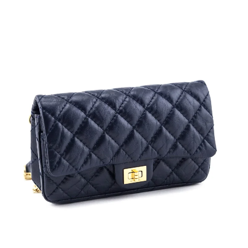 Chanel Quilted Leather Shoulder Bag for FashionistasChanel Marine Quilted Aged Calfskin Reissue Belt Bag