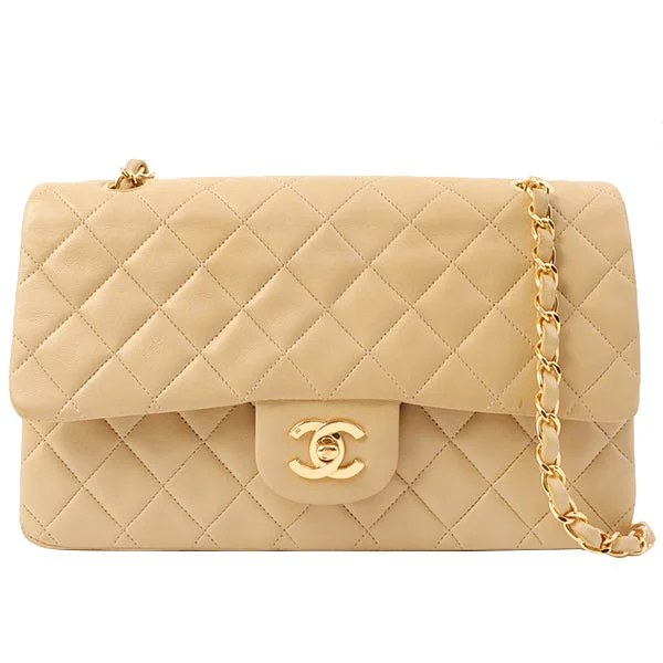 Chanel Small Crossbody Bag for TravelChanel Around 1992 Made Classic Flap Chain Bag 25Cm Beige