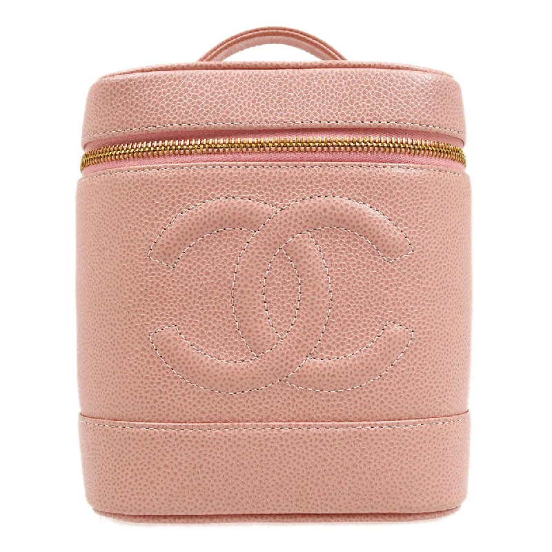 Chanel Lightweight Handbag for Daily ErrandsCHANEL 2003-2004 Pink Caviar Timeless Vanity Handbag 85702