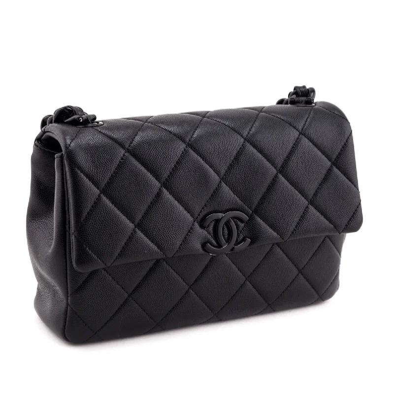 Chanel Medium Tote Bag for Office LadiesChanel Black Quilted Grained Calfskin My Everything Flap Bag