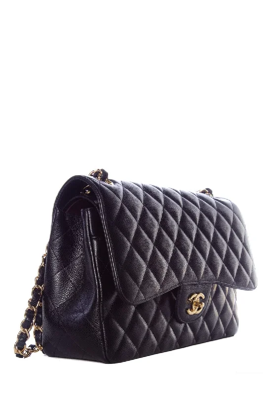 Chanel New Arrival Handbag with Gold HardwareChanel Black Caviar Classic Jumbo  Double Flap GHW Handbag