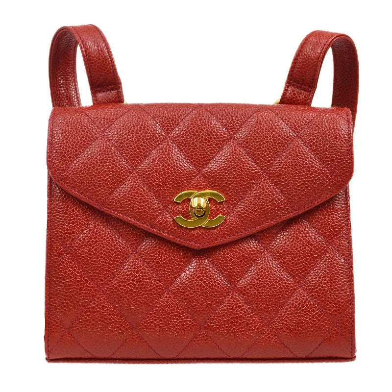 Chanel Colorful Handbag for Spring OutfitsCHANEL 1991-1994 Red Caviar Shoulder Bag 21684