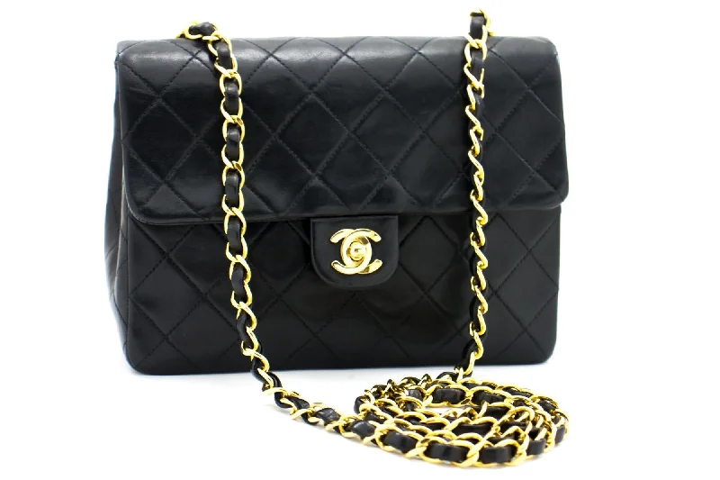 Chanel Medium Tote Bag for Office LadiesCHANEL Mini Square Small Chain Shoulder Bag Crossbody Black Quilt h15