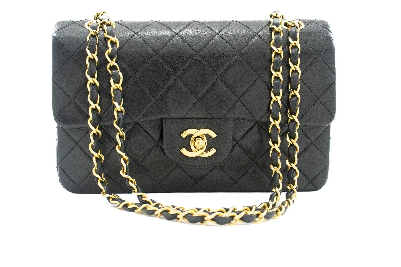 Chanel Medium Tote Bag for Office LadiesCHANEL Classic Double Flap 9" Chain Shoulder Bag Black Lambskin k10