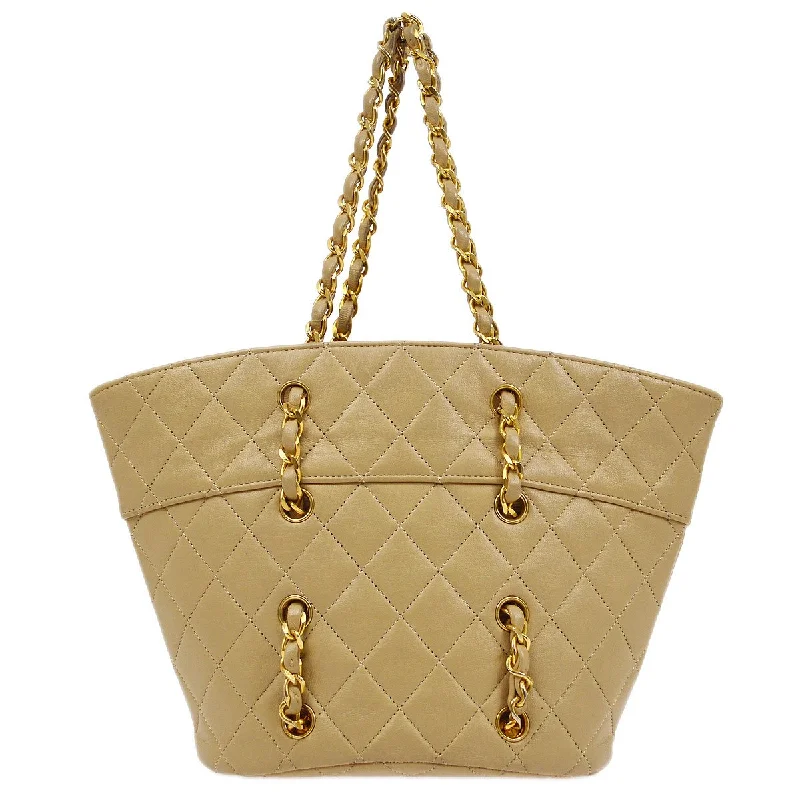 Chanel Vintage Inspired Handbag for Retro LoversCHANEL 1989-1991 Handbag Beige Lambskin 91979