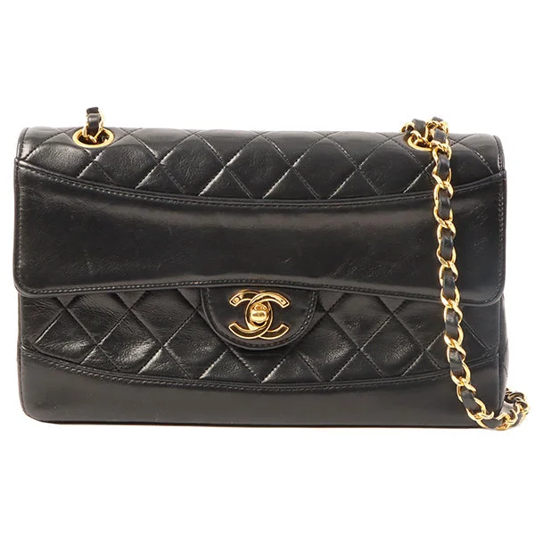 Chanel New Arrival Handbag with Gold HardwareChanel Around 1990 Made Design Flap Turn-Lock Chain Bag With Pouch Black