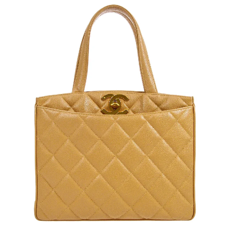 Chanel New Arrival Handbag with Gold HardwareCHANEL 1994-1996 Beige Caviar Tote Bag 95198