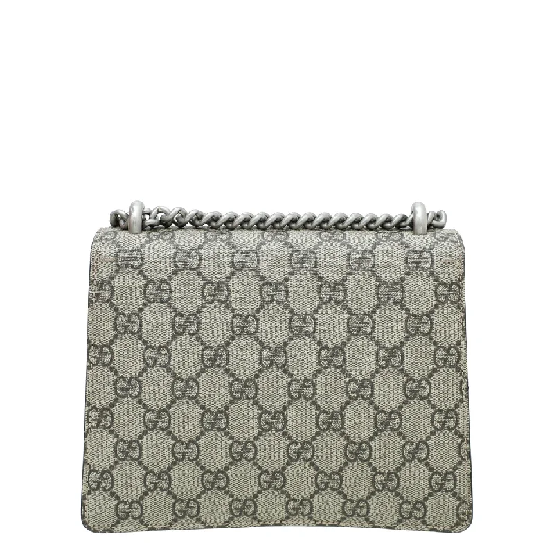 Gucci tote bags for women with a double - handle designGucci Bicolor GG Supreme Dionysus Mini Bag