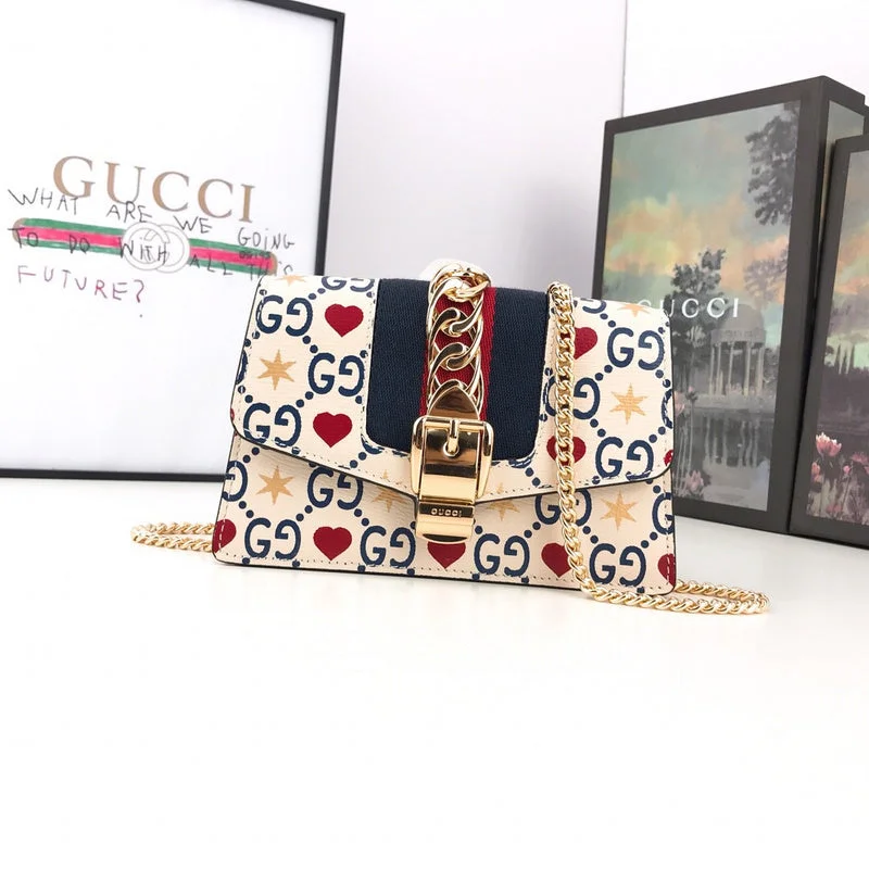 Women Gucci Sylvie bags with a detachable ribbon detailBC - GUCCI BAG - 2595