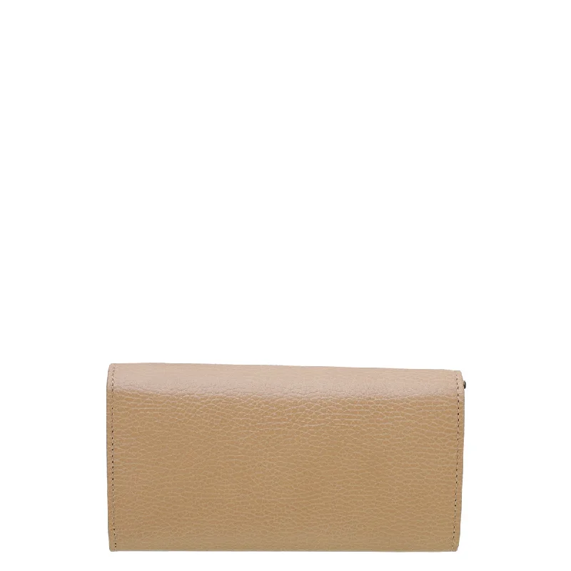 Women Gucci bags with a front - flap pocket for quick - access itemsGucci Light Caramel Dollar Interlocking G Wallet