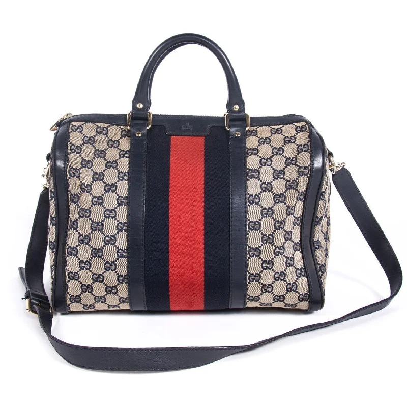 Small - sized Women Gucci shoulder bags for evening outingsGucci Web Original Boston Bag