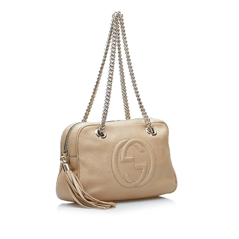 Medium - sized Women Gucci handbags for everyday useGucci Soho Chain Shoulder Bag (SHG-F3ru3y)