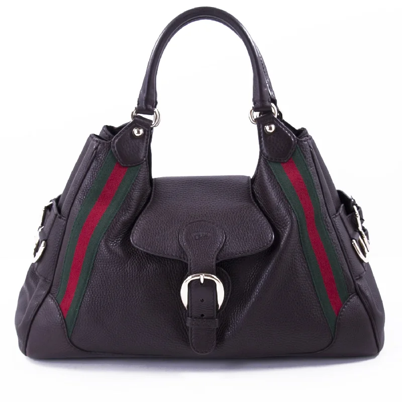 Ladies Gucci Dionysus bags with a star - shaped charmGucci Web Large Leather Handle Bag