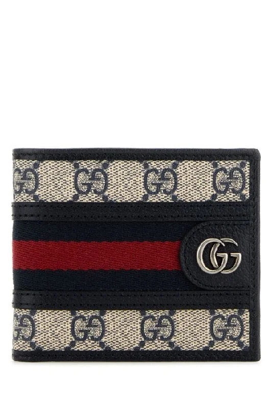 Women Gucci crossbody bags with a printed floral patternGucci Woman Gg Supreme Fabric Wallet