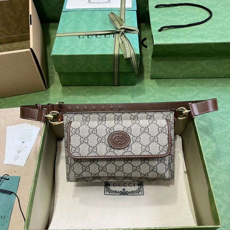 Women Gucci bags with a chain - link trim and a leather bodyWF - Gucci Bags - 1333