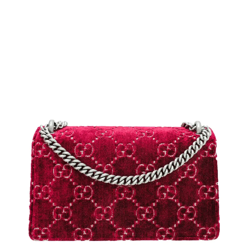 Medium - sized Women Gucci handbags for everyday useGucci Bicolor GG Velvet Dionysus Small Bag