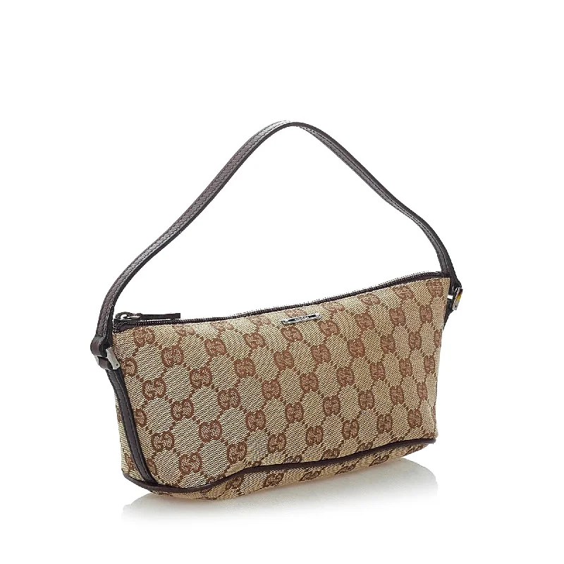 Ladies Gucci Dionysus bags with a star - shaped charmGucci GG Canvas Boat Baguette (30775)