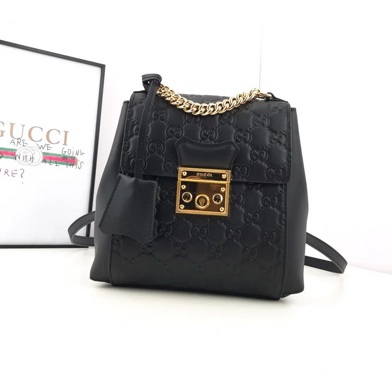 Women Gucci Sylvie bags with a monogram - embossed leatherBC - GUCCI BAG - 2616