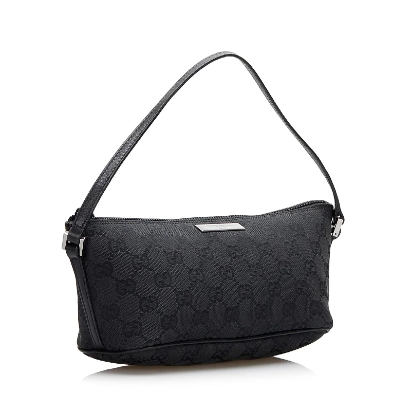 Women Gucci bags with a chain - link trim and a leather bodyGucci GG Canvas Boat (WT5dDi)