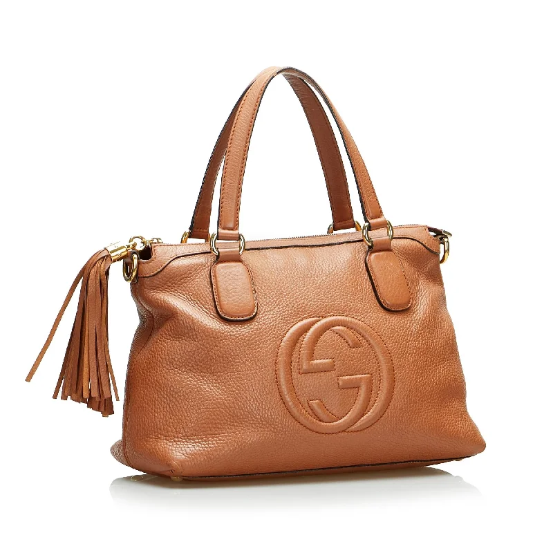 Gucci handbags for women with a back - zip pocketGucci Small Soho Working Satchel (SHG-IfRROY)