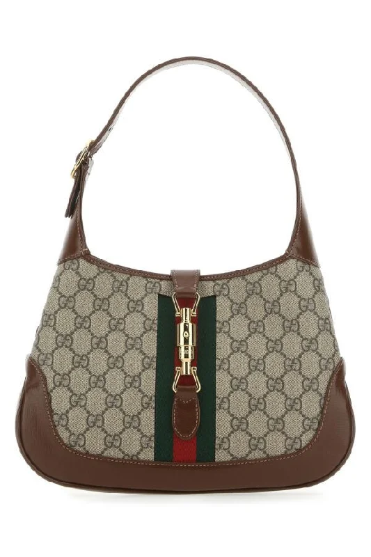 Gucci tote bags for women with a spacious interiorGucci Woman Gg Supreme Fabric And Leather Small Jackie 1961 Handbag