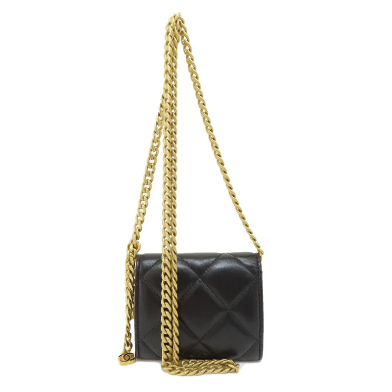 Chanel Luxury Handbag for High - End EventsCHANEL Matelasse Cocomark Bifold Wallet [] Lambskin Women's