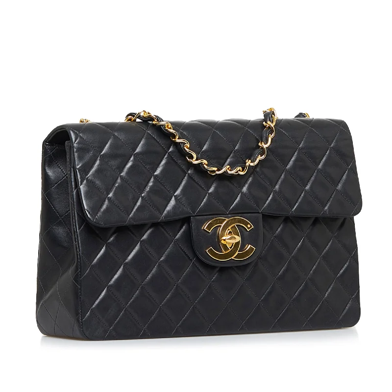 Chanel Luxury Handbag for High - End EventsCHANEL Maxi Classic Lambskin Single Flap Shoulder Bag