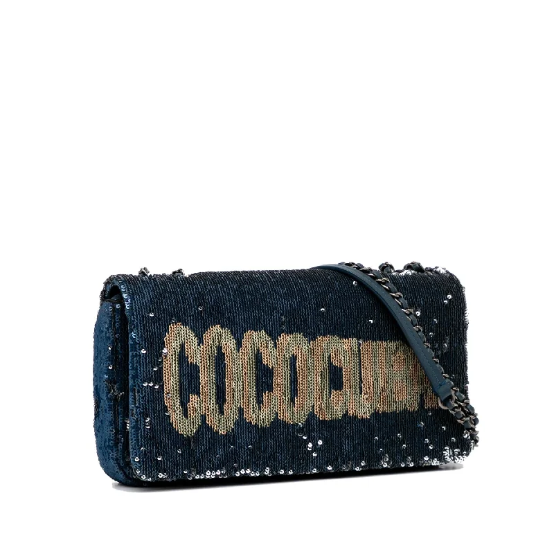 Chanel Handbag with Adjustable Strap for ComfortChanel Paris-Cuba Coco Sequins Cuba Flap (77uCWE)