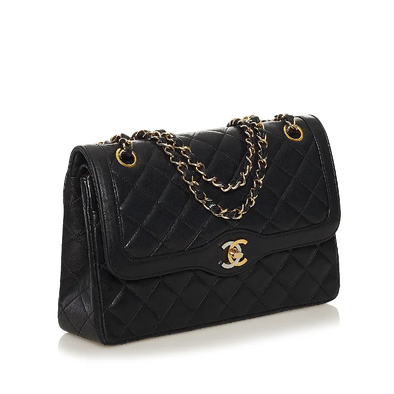 Chanel Classic Flap Bag for Evening PartyChanel Paris Limited Edition Lambskin Double Flap Bag (35234)