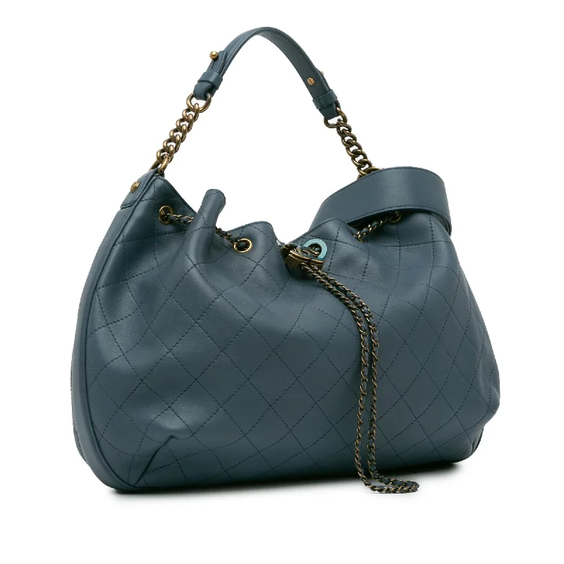 Chanel All - Match Handbag for Versatile StylingChanel Paris-Rome Drawstring CC Bucket Bag (9nXKLt)