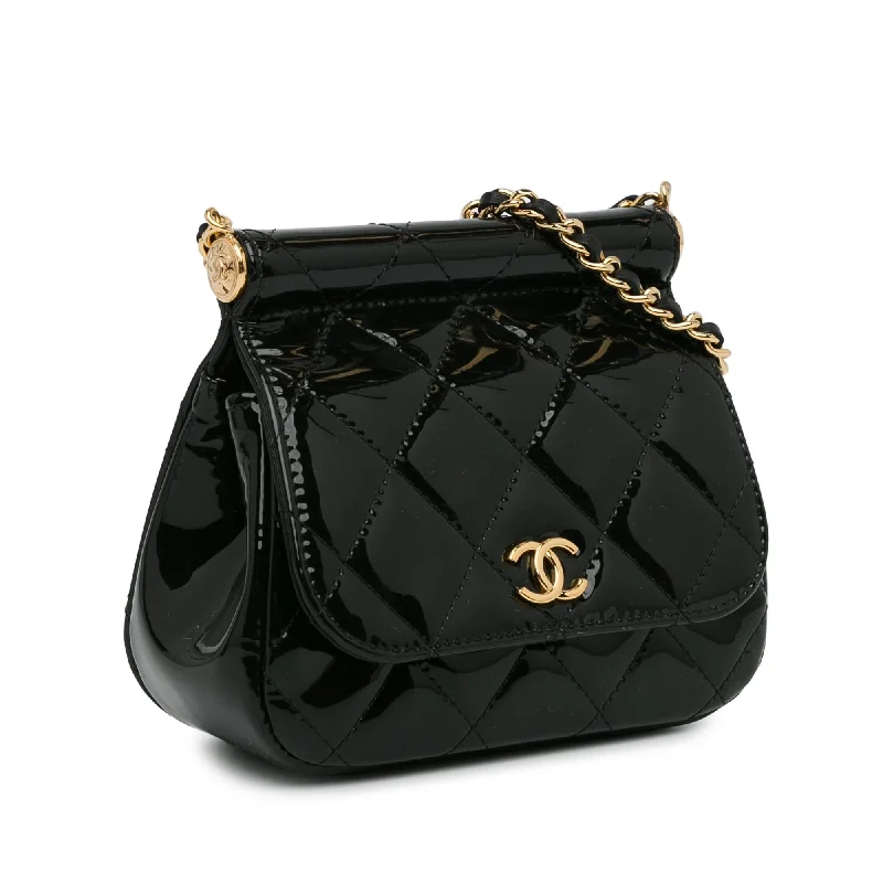 Chanel Lightweight Handbag for Daily ErrandsChanel Patent Frame Clutch Flap with Chain (kmbz5Y)