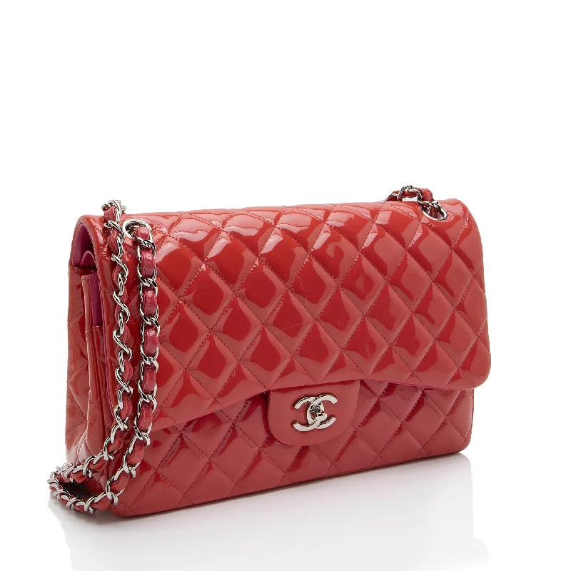 Chanel New Arrival Handbag with Gold HardwareChanel Patent Leather Classic Jumbo Double Flap Bag (2aeN2O)